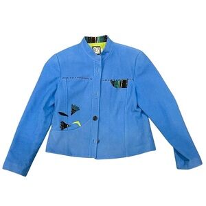 BETS by Canvasbacks Wool Blend Embroidered Jacket – Medium